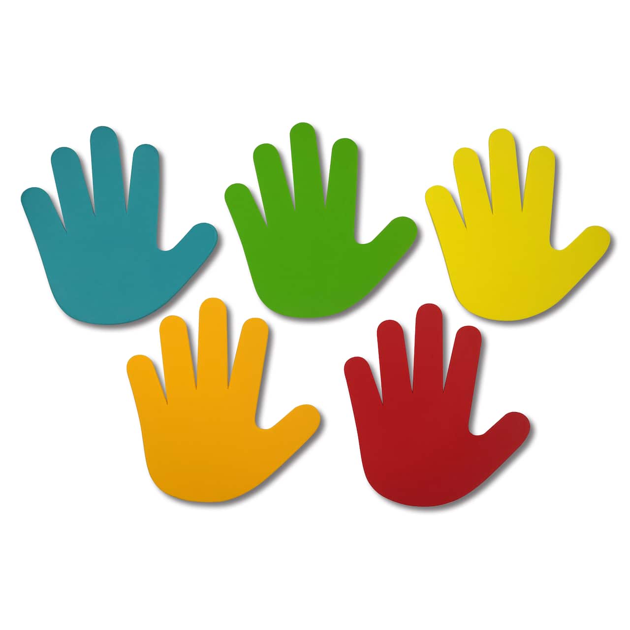Formes de mains en mousse, couleurs primaires, 35 unités, 16,5 po de Creatology